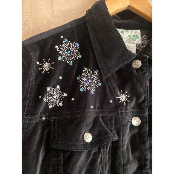 Set of 2 Vintage Quacker Factory Holiday Jacket Set – Snowmen & Snowflakes Sz S - Picture 13 of 14